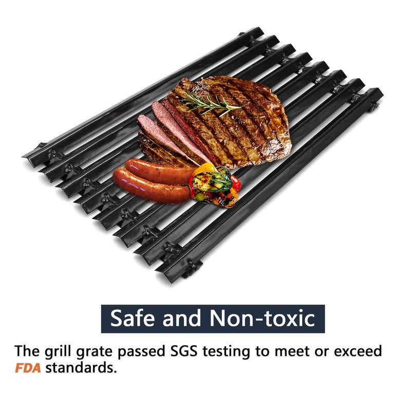 Hongso 16 13/16" Porcelain Grill Grates Replacement Parts for Charbroil Classic, Advantage 4 Burner 463436215 463420508 463461614 463460708 463439914, Kenmore 463420507, Master Chef, Thermos Gas Model - Image 3